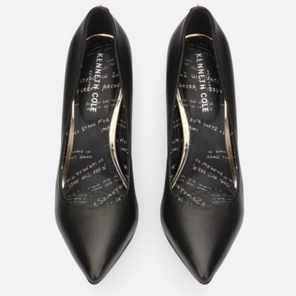 Kenneth Cole black leather anniversary pumps NEW - Picture 2 of 8